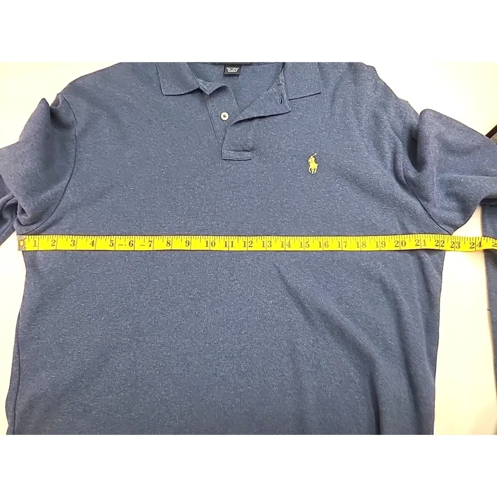 Polo Ralph Lauren Shirt Mens‎ M Classic Fit Soft Long Sleeve Polo Yellow Pony